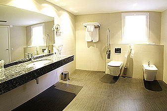 Bath from adapted room